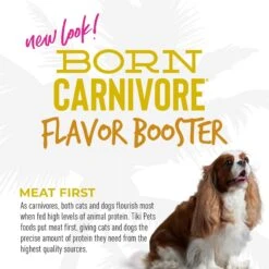 Tiki Dog Born Carnivore Flavor Booster Bisque Variety Pack Non-GMO Wet Dog Food Topper, 1.5-oz Pouch, Case Of 12 -Dog Supplies 145229 PT6. AC SS1800 V1701796276