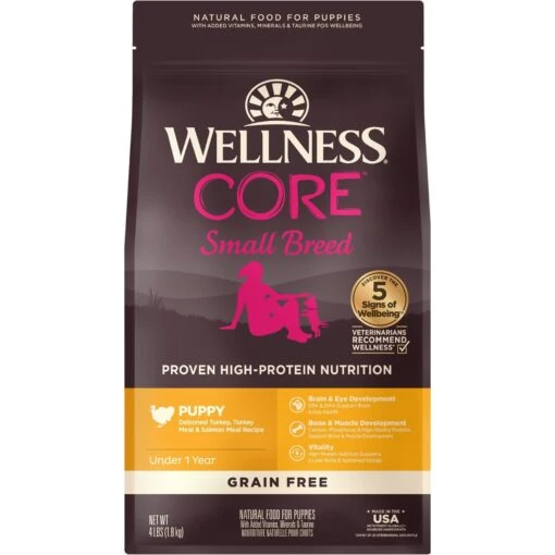 Wellness CORE Grain-Free Small Breed Puppy Deboned Turkey Recipe Dry Dog Food -Dog Supplies 145479 MAIN. AC SS1800 V1606181810