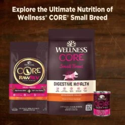 Wellness CORE Grain-Free Small Breed Mini Meals Shredded Chicken & Turkey In Gravy Dog Food Pouches -Dog Supplies 145502 PT7. AC SS1800 V1611767204