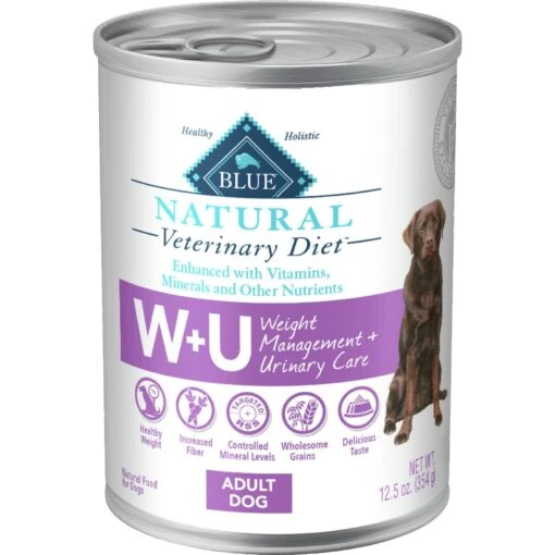 Blue Buffalo Natural Veterinary Diet W+U Weight Management + Urinary Care Chicken Wet Dog Food -Dog Supplies 147694 MAIN. AC SS1800 V1695082357