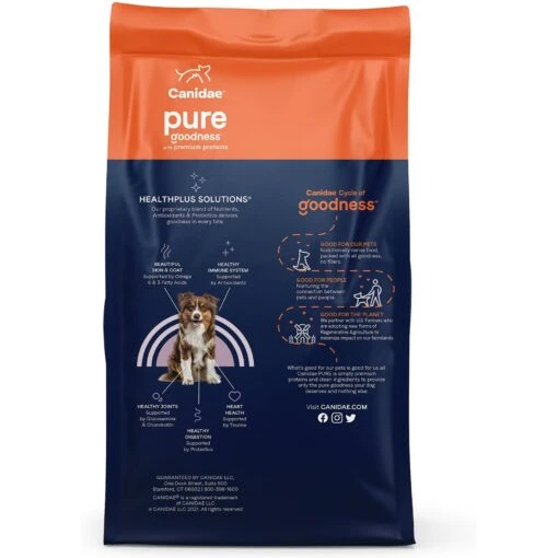 CANIDAE Grain-Free PURE Limited Ingredient Bison, Lentil & Carrot Recipe Dry Dog Food -Dog Supplies 148596 PT2. AC SS1800 V1643680341