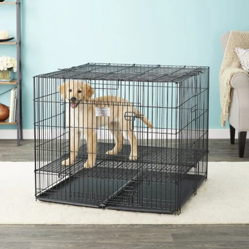 MidWest Double Door Collapsible Wire Puppy Crate -Dog Supplies 148953 MAIN. AC SS1800 V1569025829