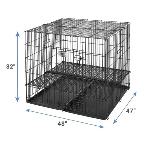 MidWest Double Door Collapsible Wire Puppy Crate -Dog Supplies 148953 PT2. AC SS1800 V1586805473