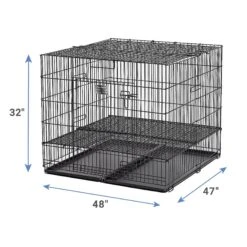 MidWest Double Door Collapsible Wire Puppy Crate -Dog Supplies 148953 PT5. AC SS1800 V1586805104