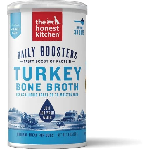 The Honest Kitchen Daily Boosters Turkey Bone Broth With Turmeric For Dogs -Dog Supplies 150271 MAIN. AC SS1800 V1613210501