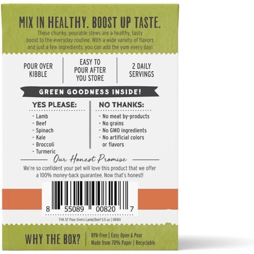 The Honest Kitchen Superfood POUR OVERS Lamb & Beef Stew With Veggies Wet Dog Food Topper -Dog Supplies 150303 PT1. AC SS1800 V1668202912