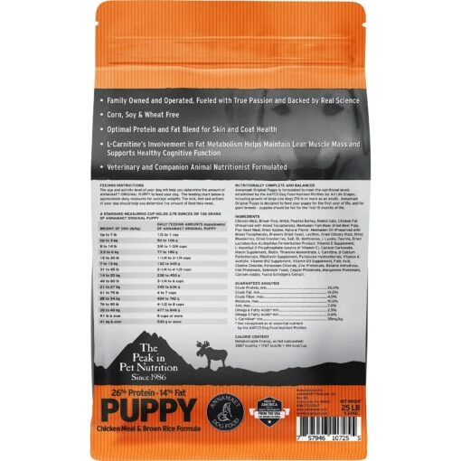 Annamaet Original Puppy Dry Dog Food -Dog Supplies 151129 PT1. AC SS1800 V1613102174