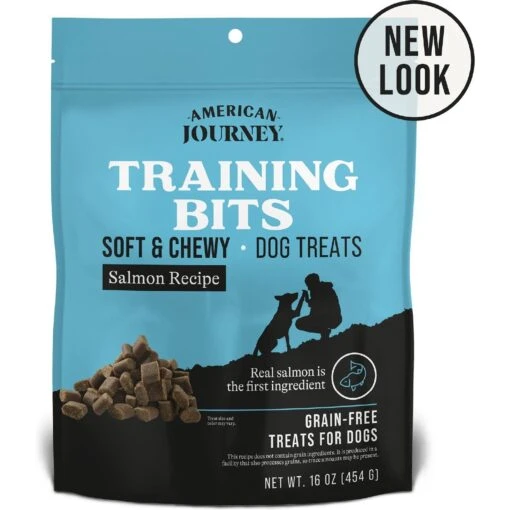 American Journey Salmon Recipe Grain-Free Soft & Chewy Training Bits Dog Treats -Dog Supplies 151162 MAIN. AC SS1800 V1553179665