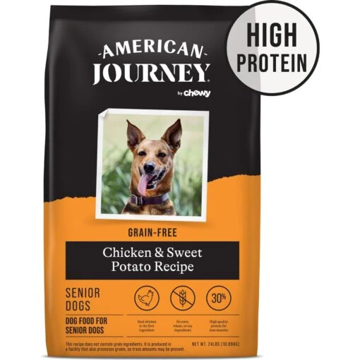 American Journey Senior Chicken & Sweet Potato Recipe Grain-Free Dry Dog Food -Dog Supplies 151814 MAIN. AC SS1800 V1669101087