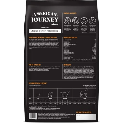 American Journey Senior Chicken & Sweet Potato Recipe Grain-Free Dry Dog Food -Dog Supplies 151814 PT1. AC SS1800 V1662478361