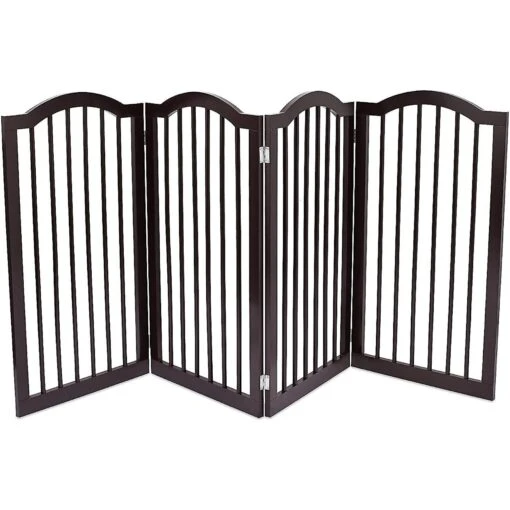 Internet's Best Traditional Arch Pet Gate, Espresso -Dog Supplies 154373 PT1. AC SS1800 V1569026258