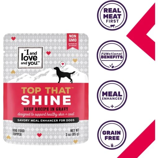 I And Love And You Top That Shine Beef Recipe Grain-Free Dog Food Topper -Dog Supplies 155553 PT1. AC SS1800 V1693238721