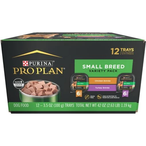 Purina Pro Plan Focus Small Breed Variety Pack Entree Grain-Free Wet Dog Food -Dog Supplies 156345 MAIN. AC SS1800 V1669908462