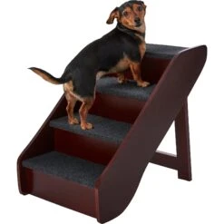 Frisco Deluxe Foldable Wooden Carpeted Cat & Dog Stairs -Dog Supplies 156781 PT4. AC SS1800 V1569621467