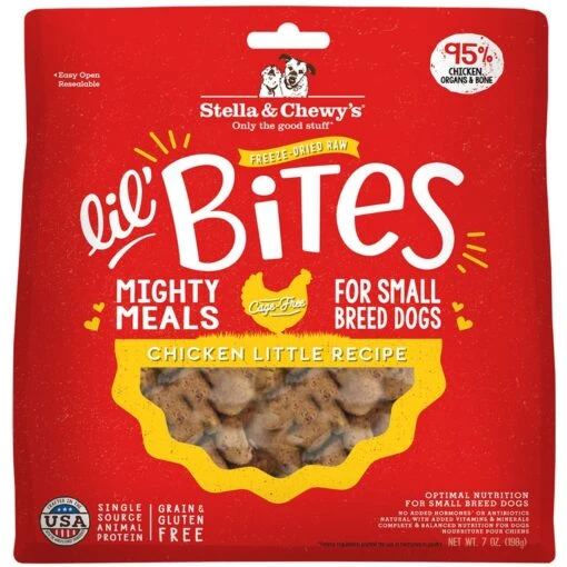 Stella & Chewy's Lil' Bites Chicken Little Recipe Small Breed Freeze-Dried Raw Dog Food -Dog Supplies 157725 MAIN. AC SS1800 V1548194274