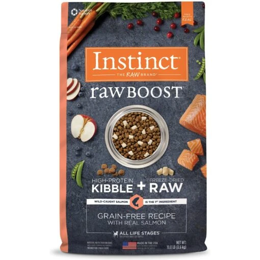 Instinct Raw Boost Grain-Free Recipe With Real Salmon & Freeze-Dried Raw Pieces Dry Dog Food -Dog Supplies 160755 MAIN. AC SS1800 V1623430990