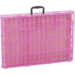 Frisco Fold & Carry Single Door Collapsible Wire Dog Crate, Pink -Dog Supplies 160806 PT5. AC SS1800 V1561066320