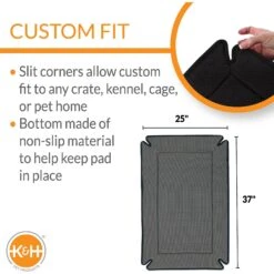 K&H Pet Products Odor-Control Dog Crate Pad -Dog Supplies 164054 PT2. AC SS1800 V1626396425