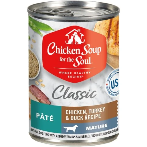 Chicken Soup For The Soul Mature Chicken, Turkey & Duck Recipe Canned Dog Food -Dog Supplies 165141 MAIN. AC SS1800 V1694025689