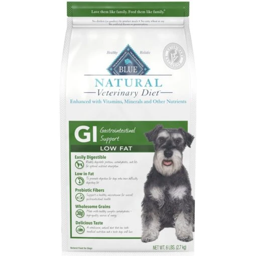 Blue Buffalo Natural Veterinary Diet GI Gastrointestinal Support Low Fat Dry Dog Food -Dog Supplies 174322 MAIN. AC SS1800 V1695498597