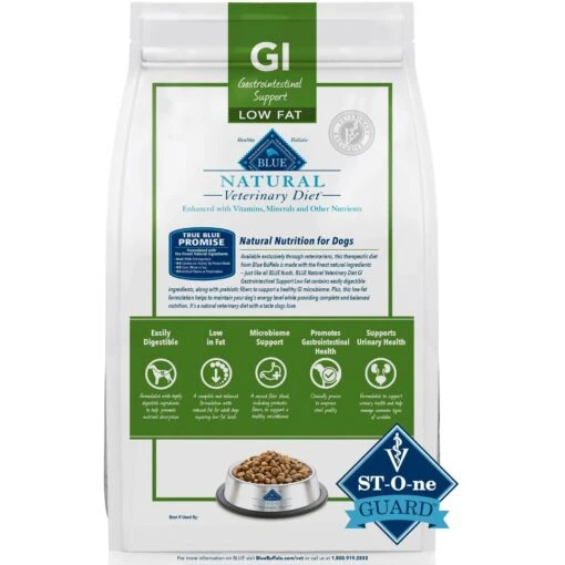 Blue Buffalo Natural Veterinary Diet GI Gastrointestinal Support Low Fat Dry Dog Food -Dog Supplies 174322 PT1. AC SS1800 V1695498541