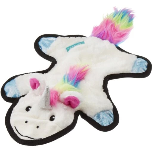 Frisco Unicorn Stuffing-Free Flat Plush Squeaky Dog Toy -Dog Supplies 174737 Main. AC SS1800 V1572616711