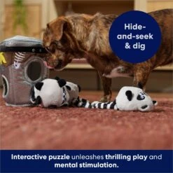 Frisco Trash Can & Raccoons Hide & Seek Puzzle Plush Squeaky Dog Toy -Dog Supplies 174757 PT5. AC SS1800 V1691784248