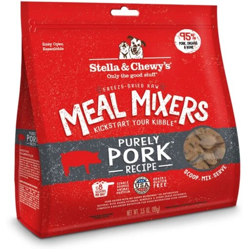 Stella & Chewy's Meal Mixers Purely Pork Freeze-Dried Raw Dog Food Topper -Dog Supplies 176523 MAIN. AC SS1800 V1559856751