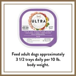 Nutro Ultra Trio Of Proteins Adult Grain-Free Chicken, Lamb, Whitefish Pate Wet Dog Food Trays -Dog Supplies 176619 PT7. AC SS1800 V1702666527