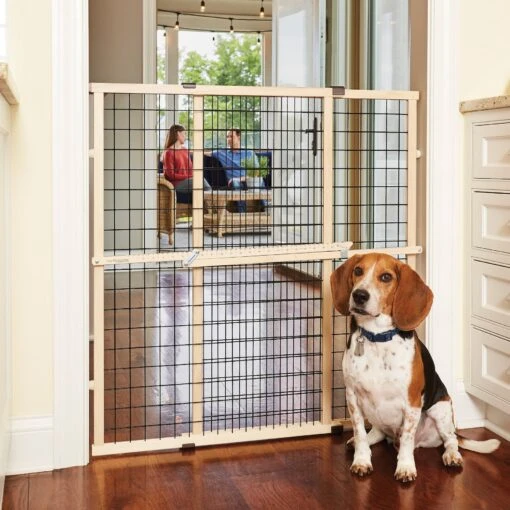 MyPet Extra Tall Wide Wire Mesh Dog Gate -Dog Supplies 178460 PT2. AC SS1800 V1569026903