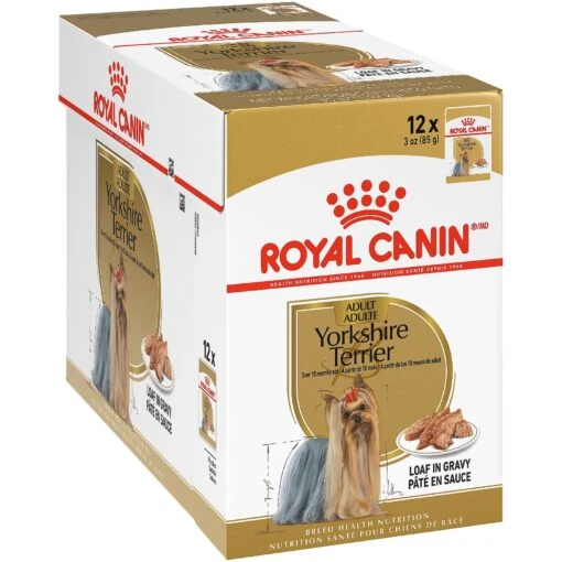 Royal Canin Breed Health Nutrition Yorkshire Terrier Adult Loaf In Gravy Pouch Dog Food, 3-oz Pouch, Case Of 12 -Dog Supplies 181586 MAIN. AC SS1800 V1592951480