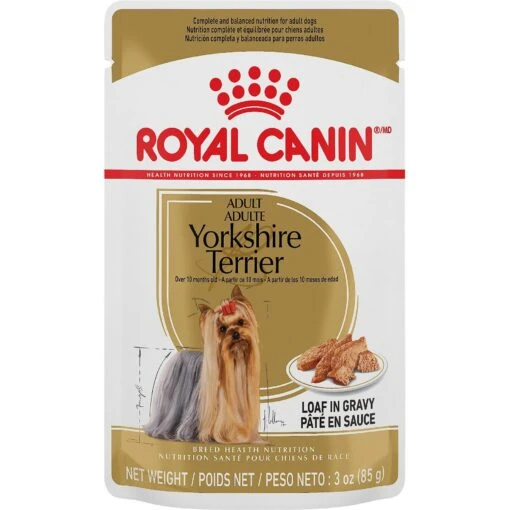 Royal Canin Breed Health Nutrition Yorkshire Terrier Adult Loaf In Gravy Pouch Dog Food, 3-oz Pouch, Case Of 12 -Dog Supplies 181586 PT1. AC SS1800 V1592550655