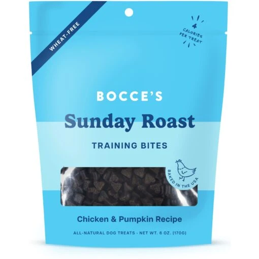 Bocce's Bakery Sunday Roast Chicken & Pumpkin Recipe Training Bites Dog Treats -Dog Supplies 181959 MAIN. AC SS1800 V1601529366