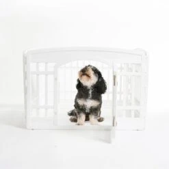 IRIS USA 4-6 Panel Dog Exercise Playpen With Door, 24-in -Dog Supplies 182204 PT6. AC SS1800 V1685548201