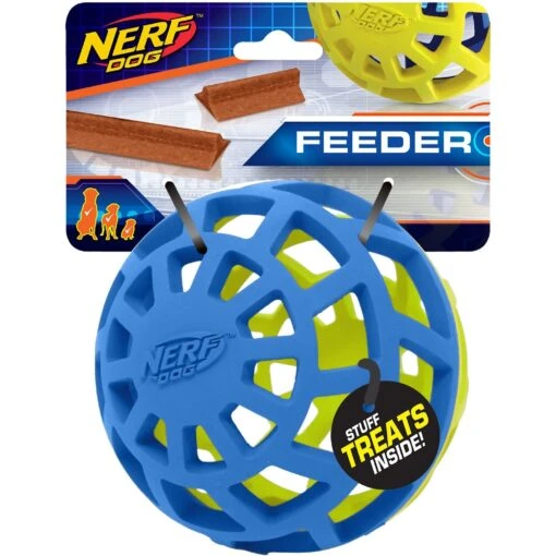 Nerf Dog Feeder EXO Ball Dog Toy, 3.8-in -Dog Supplies 187199 MAIN. AC SS1800 V1564781041