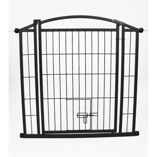 Carlson Pet Products Weatherproof Outdoor Walk-Thru Dog Gate, Black -Dog Supplies 192017 PT1. AC SS1800 V1572018186