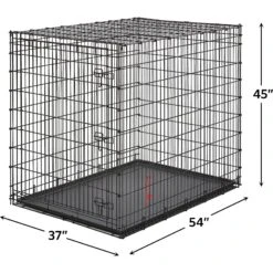 MidWest Solution Series XX-Large Heavy Duty Single Door Dog Crate, 54 Inch -Dog Supplies 192364 PT4. AC SS1800 V1570569362