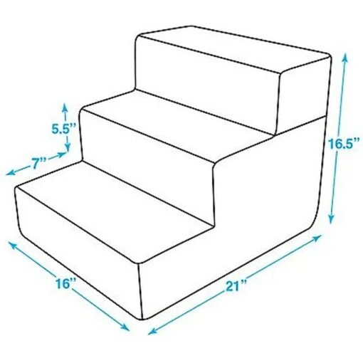 Best Pet Supplies Lattice Print Foldable Foam Cat & Dog Stairs -Dog Supplies 193049 PT4. AC SS1800 V1568639825