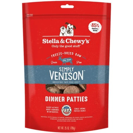 Stella & Chewy's Freeze-Dried Raw Simply Venison Dinner Patties Dog Food -Dog Supplies 194372 MAIN. AC SS1800 V1567622221