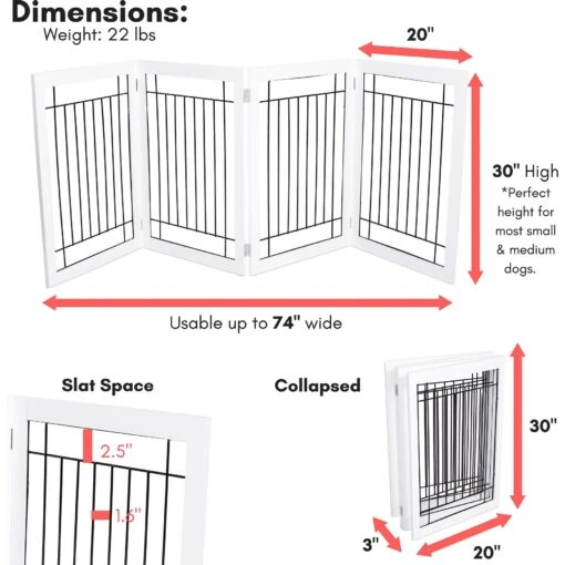 Internet's Best Traditional Wire Dog Gate, 30-in -Dog Supplies 200426 PT1. AC SS1800 V1568307868