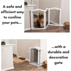 Internet's Best Arched Top Wire Dog Gate, 30-in -Dog Supplies 200429 PT2. AC SS1800 V1568308037