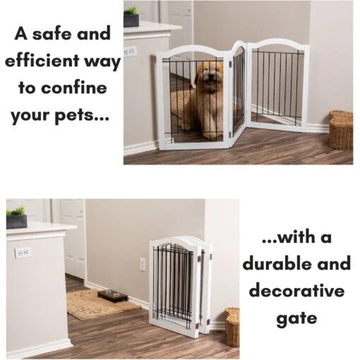 Internet's Best Arched Top Wire Dog Gate, 30-in -Dog Supplies 200429 PT2. AC SS1800 V1568308037