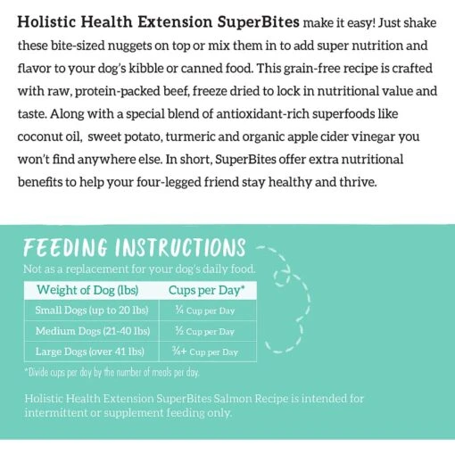 Health Extension Super Bites Salmon Recipe Freeze-Dried Raw Dog Food Mixer -Dog Supplies 209699 PT8. AC SS1800 V1595623256