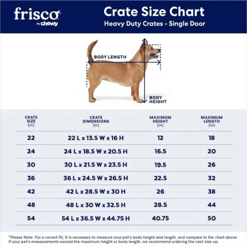 Frisco Heavy Duty Single Door Wire Dog Crate -Dog Supplies 210677 PT2. AC SS1800 V1667859376