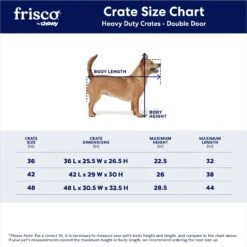 Frisco Heavy Duty Fold & Carry Double Door Collapsible Wire Dog Crate & Mat Kit -Dog Supplies 212618 PT2. AC SS1800 V1667229328