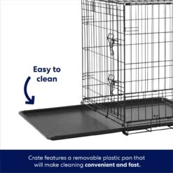 Frisco Heavy Duty Fold & Carry Double Door Collapsible Wire Dog Crate & Mat Kit -Dog Supplies 212618 PT4. AC SS1800 V1667227171