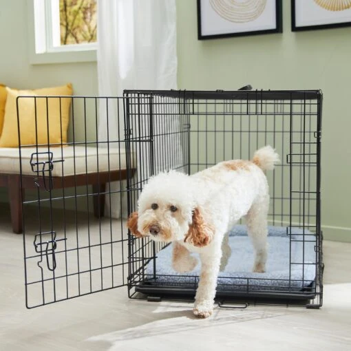 Frisco Fold & Carry Single Door Collapsible Wire Dog Crate & Mat Kit -Dog Supplies 212620 MAIN. AC SS1800 V1667229072