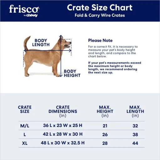 Frisco Fold & Carry Single Door Collapsible Wire Dog Crate & Mat Kit -Dog Supplies 212620 PT2. AC SS1800 V1672870099