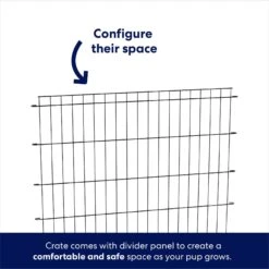 Frisco Fold & Carry Single Door Collapsible Wire Dog Crate & Mat Kit -Dog Supplies 212620 PT6. AC SS1800 V1667228575