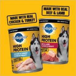 Pedigree High Protein Beef & Lamb Flavor In Gravy & Chicken & Turkey Flavor In Gravy Variety Pack Adult Canned Wet Dog Food -Dog Supplies 212628 PT3. AC SS1800 V1628546218